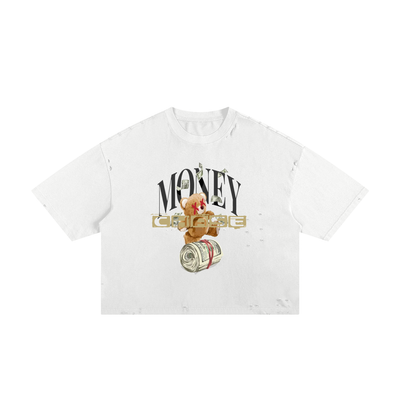 Classic Frayed Boxy Tee - 250 GSM