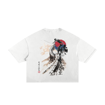 Classic Frayed Boxy Tee - 250 GSM